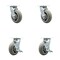 Service Caster Tool Box Caster Wheel Set 6'' Thermoplastic Rubber Swivel Casters, 4PK TOOL-SCC-30CS620-TPRBD-2-TLB-2 - alternate 1